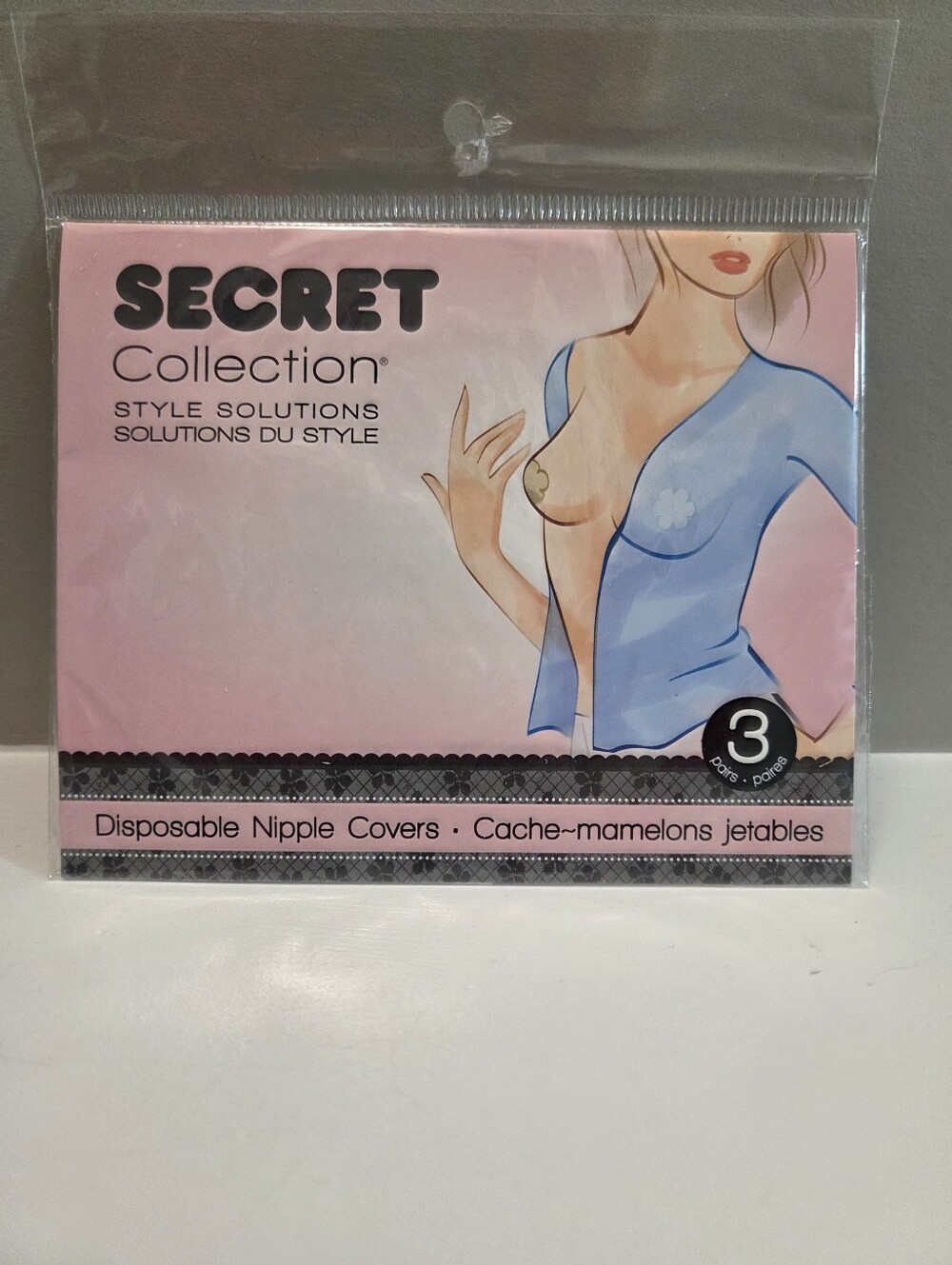 NWT SECRET Disposable Nipple Covers 3 Pairs Nude Waterproof Night Out Party Gown